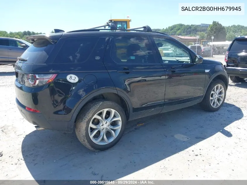 SALCR2BG0HH679945 2017 Land Rover Discovery Sport Hse