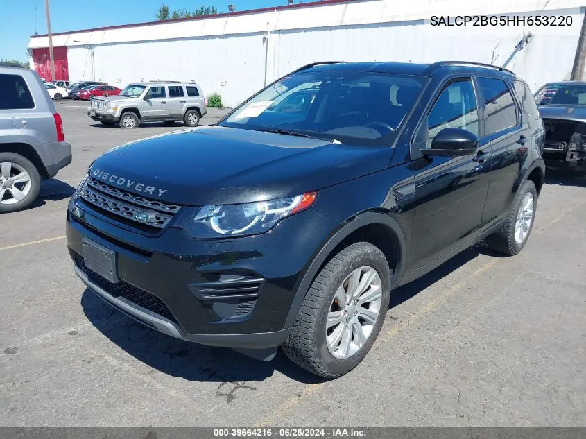 2017 Land Rover Discovery Sport Se VIN: SALCP2BG5HH653220 Lot: 39664216