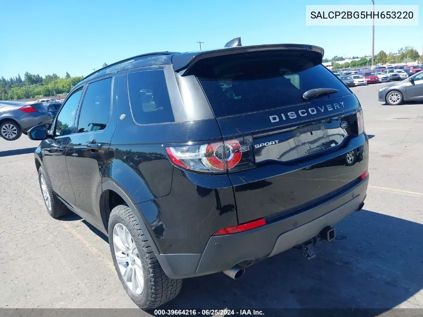 2017 Land Rover Discovery Sport Se VIN: SALCP2BG5HH653220 Lot: 39664216