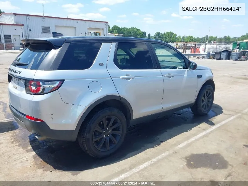 SALCP2BG2HH664241 2017 Land Rover Discovery Sport Se