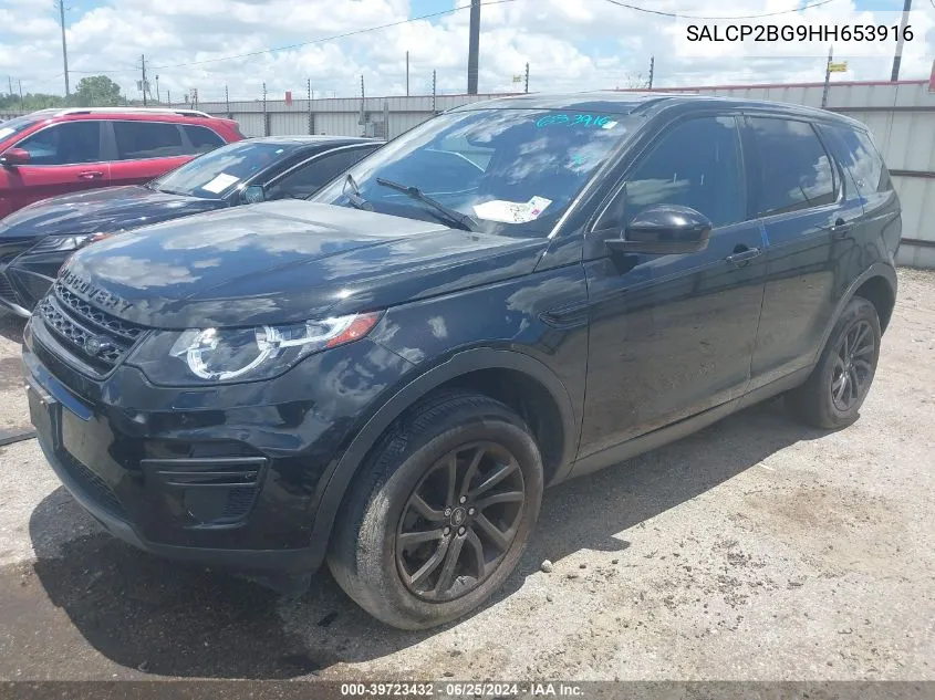 2017 Land Rover Discovery Sport Se VIN: SALCP2BG9HH653916 Lot: 39723432