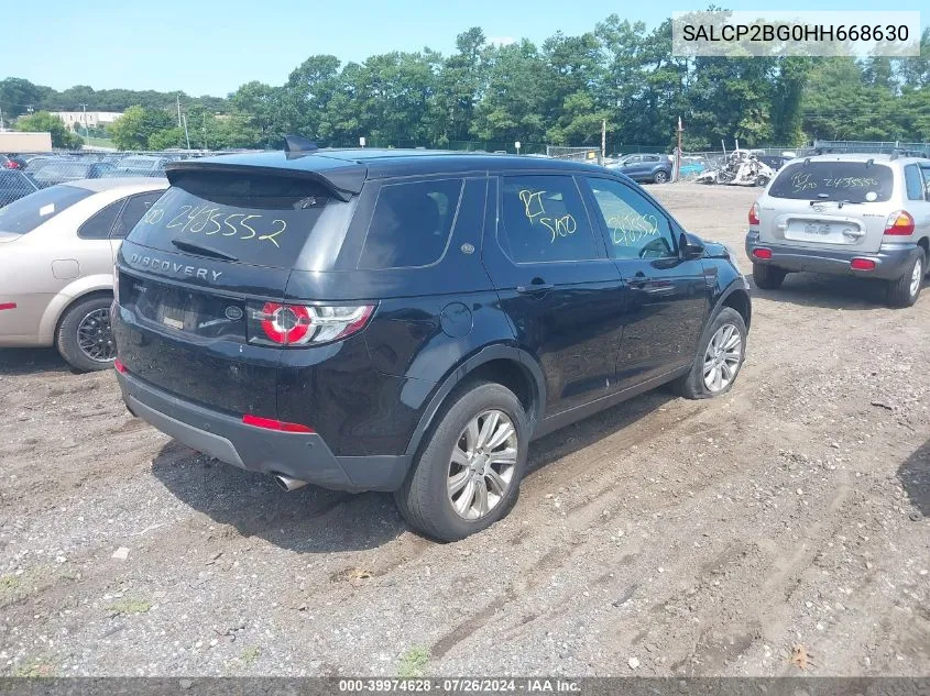 SALCP2BG0HH668630 2017 Land Rover Discovery Sport Se