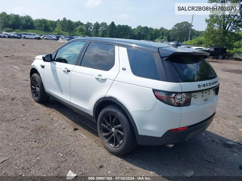 2017 Land Rover Discovery Sport Hse VIN: SALCR2BG8HH703070 Lot: 39987305