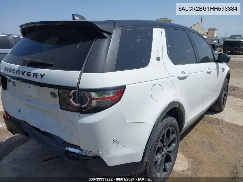 SALCR2BG1HH693384 2017 Land Rover Discovery Sport Hse