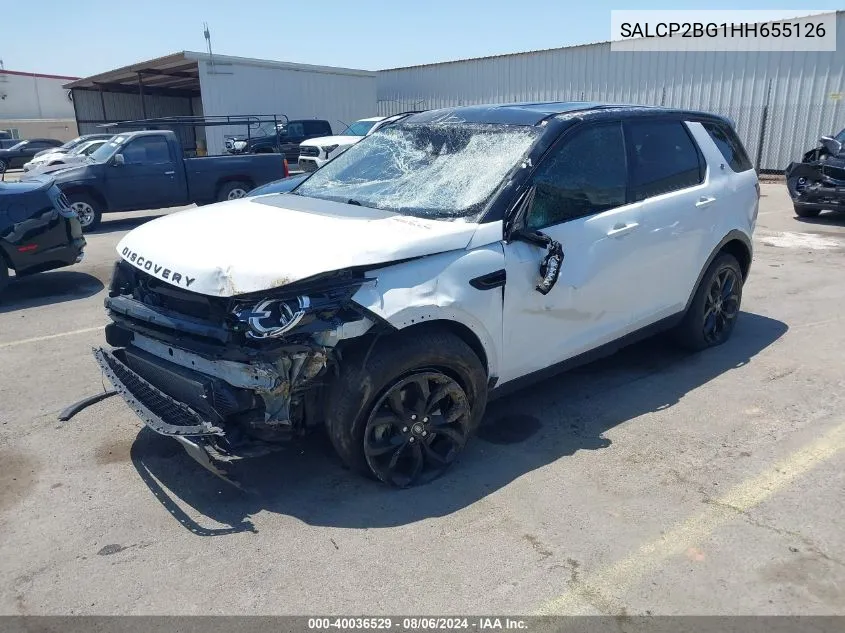 2017 Land Rover Discovery Sport Se VIN: SALCP2BG1HH655126 Lot: 40036529