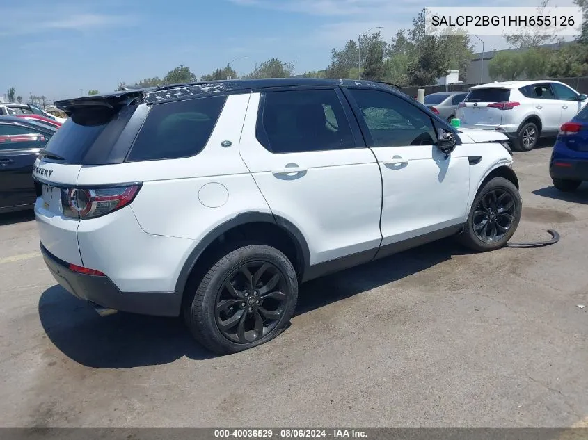 2017 Land Rover Discovery Sport Se VIN: SALCP2BG1HH655126 Lot: 40036529