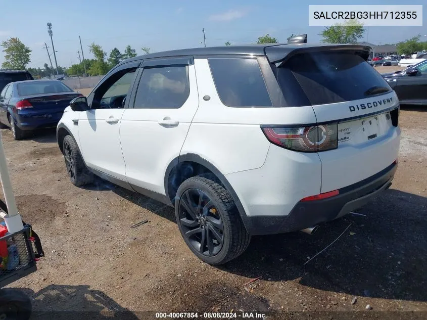 SALCR2BG3HH712355 2017 Land Rover Discovery Sport Hse