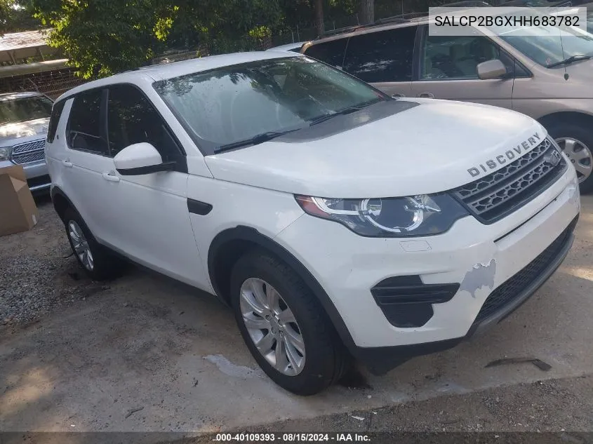 2017 Land Rover Discovery Sport Se VIN: SALCP2BGXHH683782 Lot: 40109393