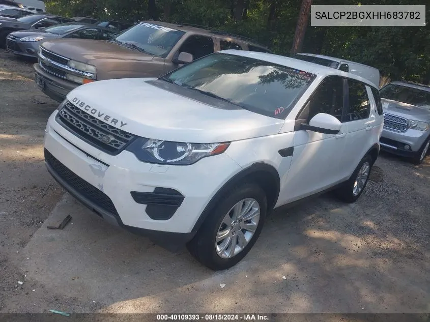 2017 Land Rover Discovery Sport Se VIN: SALCP2BGXHH683782 Lot: 40109393