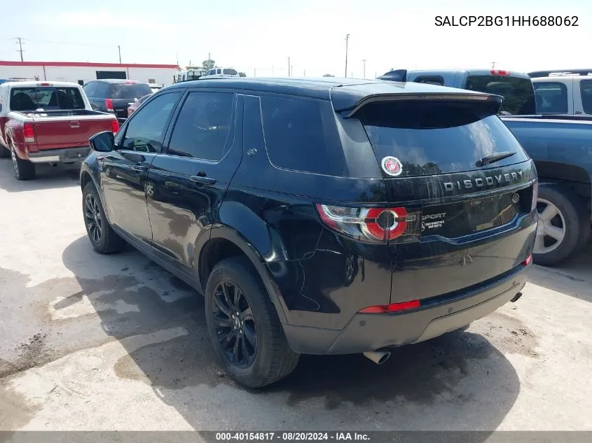 2017 Land Rover Discovery Sport Se VIN: SALCP2BG1HH688062 Lot: 40154817