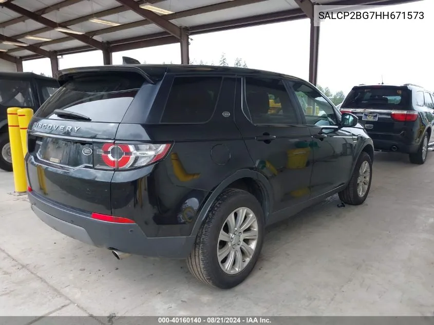 2017 Land Rover Discovery Sport Se VIN: SALCP2BG7HH671573 Lot: 40160140