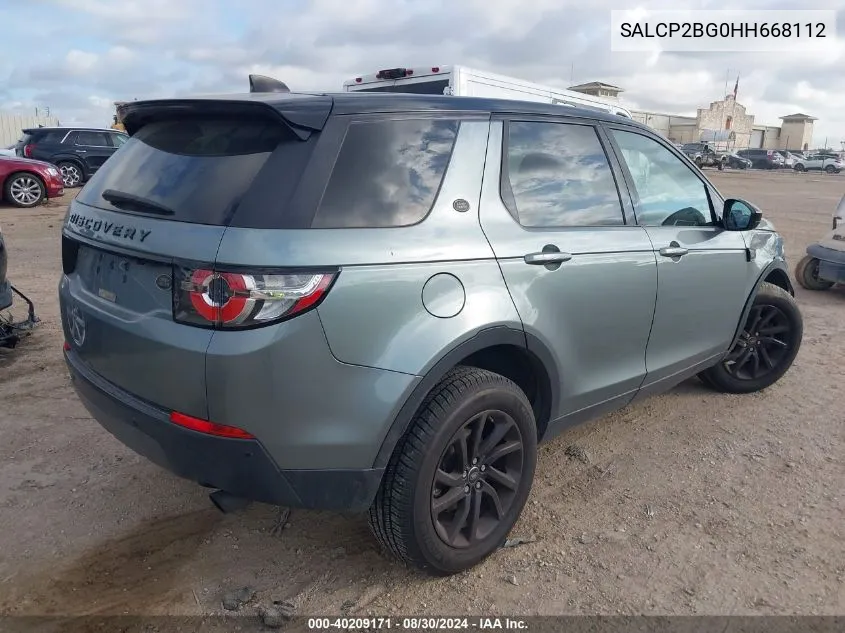 SALCP2BG0HH668112 2017 Land Rover Discovery Sport Se