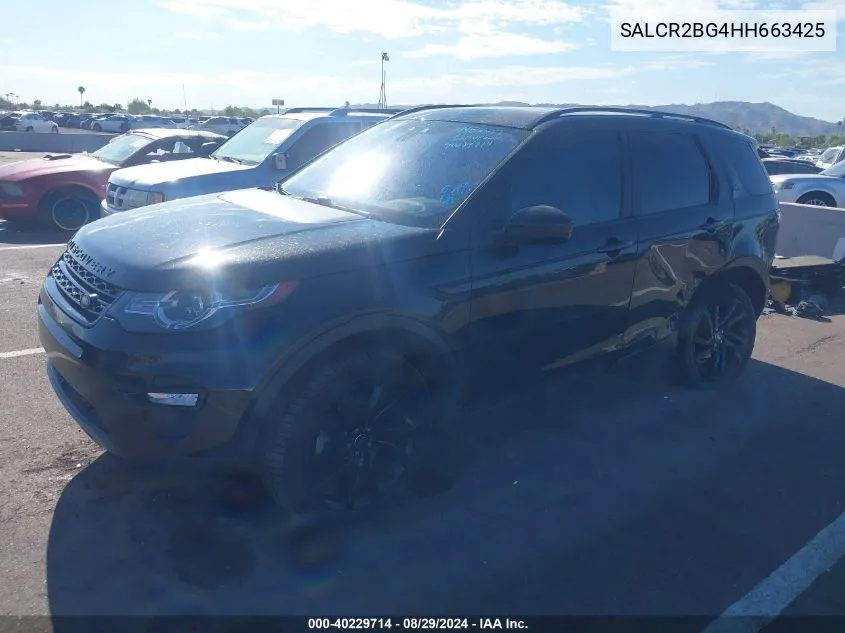 SALCR2BG4HH663425 2017 Land Rover Discovery Sport Hse