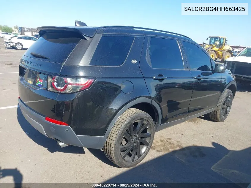 2017 Land Rover Discovery Sport Hse VIN: SALCR2BG4HH663425 Lot: 40229714