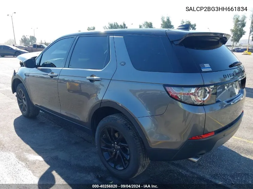 2017 Land Rover Discovery Sport Se VIN: SALCP2BG3HH661834 Lot: 40256820