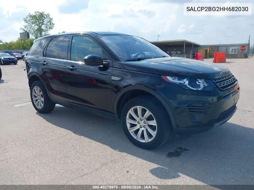 2017 Land Rover Discovery Sport Se VIN: SALCP2BG2HH682030 Lot: 40279978