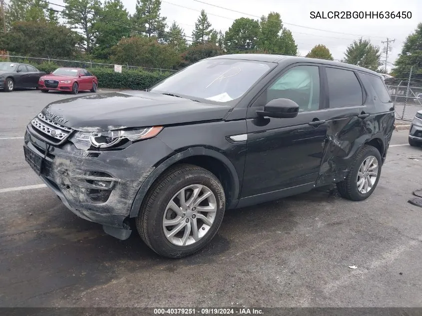 2017 Land Rover Discovery Sport Hse VIN: SALCR2BG0HH636450 Lot: 40379251