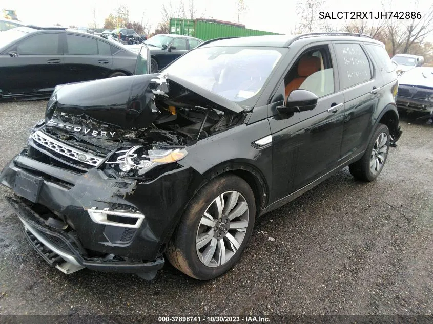 2018 Land Rover Discovery Sport Hse Luxury VIN: SALCT2RX1JH742886 Lot: 37898741