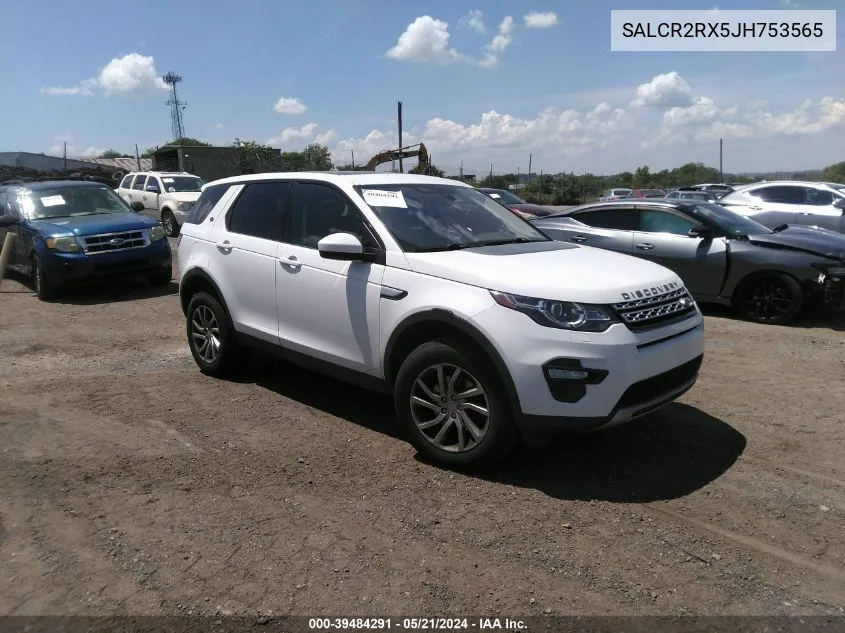 2018 Land Rover Discovery Sport Hse VIN: SALCR2RX5JH753565 Lot: 39484291