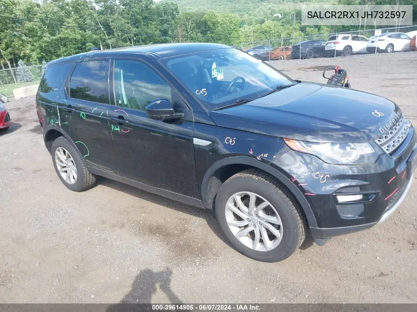 2018 Land Rover Discovery Sport Hse VIN: SALCR2RX1JH732597 Lot: 39614905