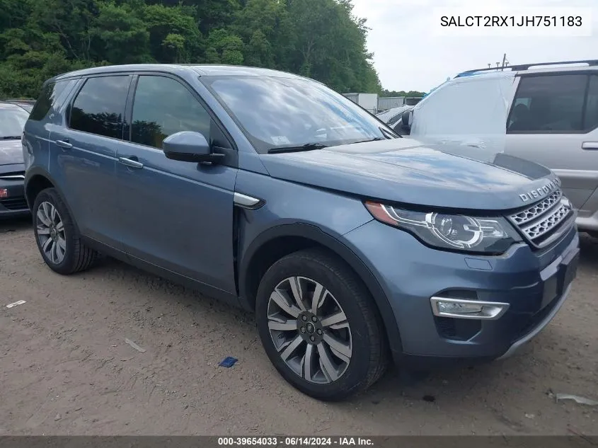 2018 Land Rover Discovery Sport Hse Lux VIN: SALCT2RX1JH751183 Lot: 39654033