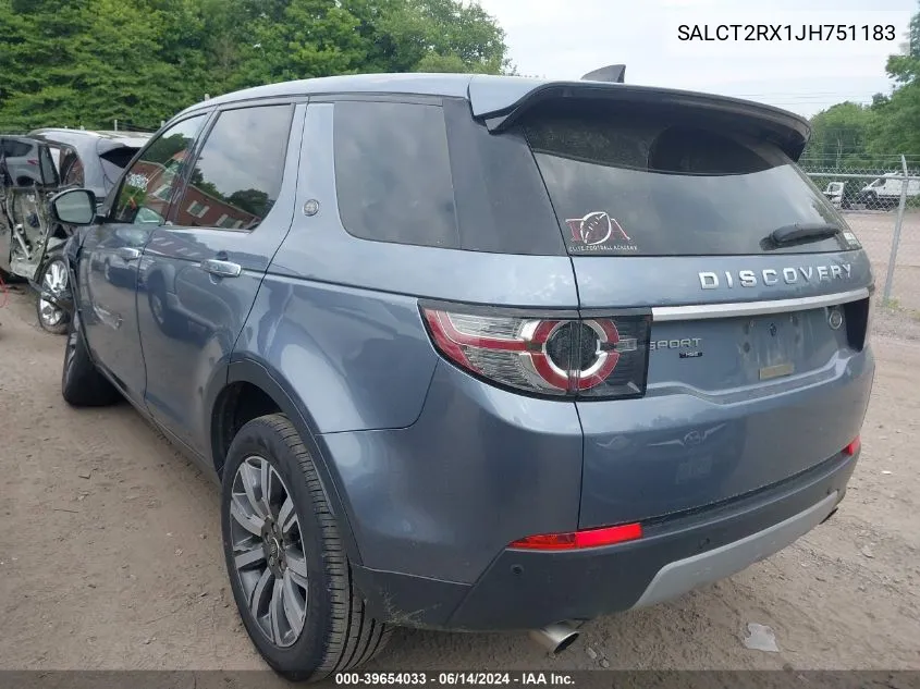 SALCT2RX1JH751183 2018 Land Rover Discovery Sport Hse Lux