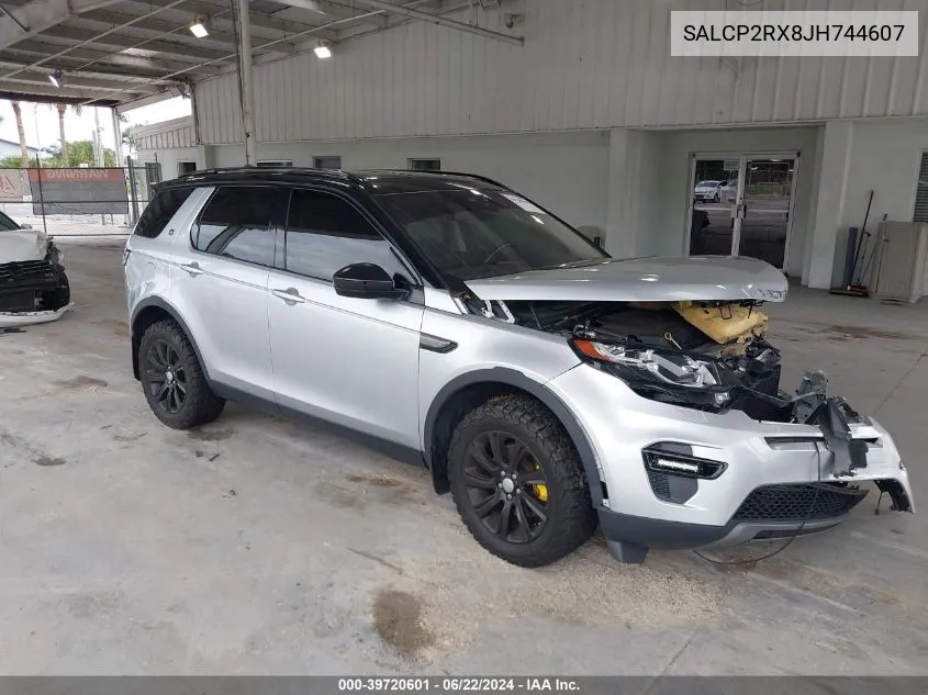 2018 Land Rover Discovery Sport Se VIN: SALCP2RX8JH744607 Lot: 39720601