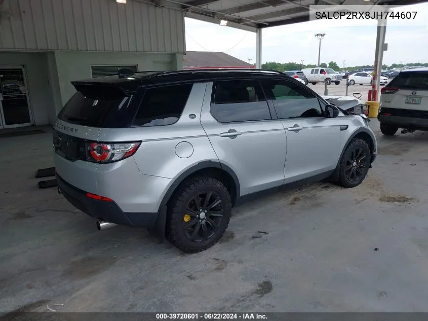 2018 Land Rover Discovery Sport Se VIN: SALCP2RX8JH744607 Lot: 39720601