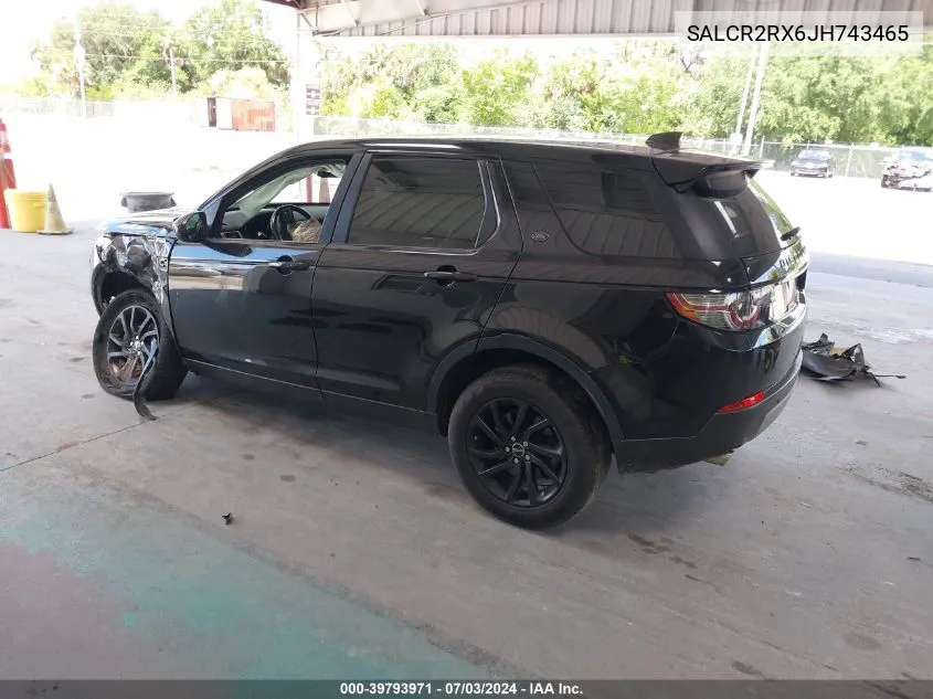 2018 Land Rover Discovery Sport Hse VIN: SALCR2RX6JH743465 Lot: 39793971