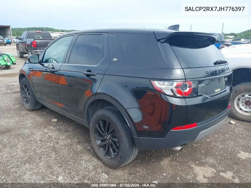 SALCP2RX7JH776397 2018 Land Rover Discovery Sport Se