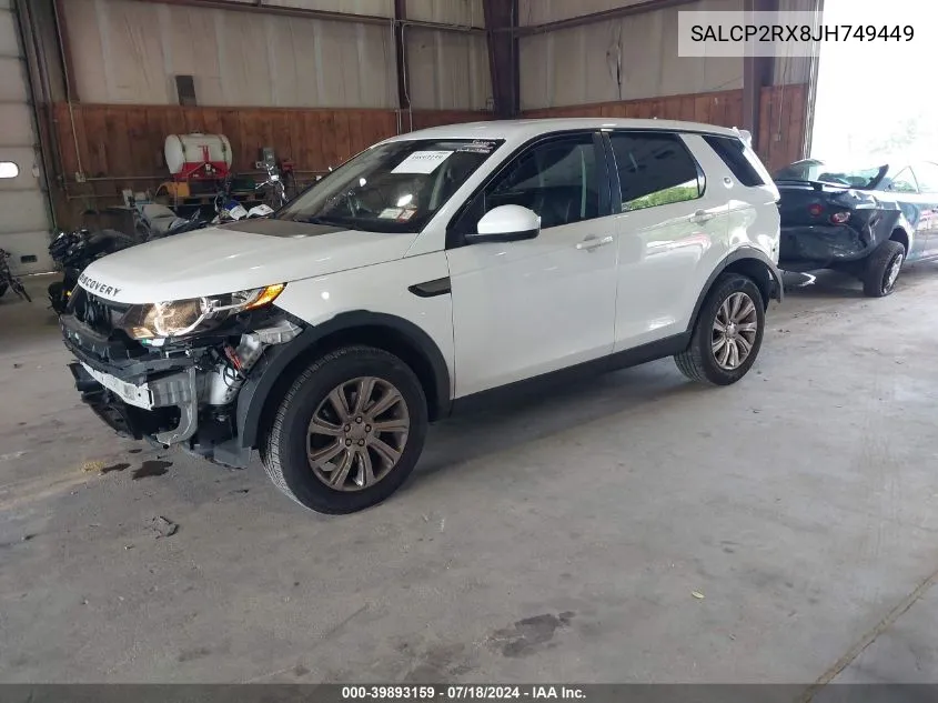 SALCP2RX8JH749449 2018 Land Rover Discovery Sport Se