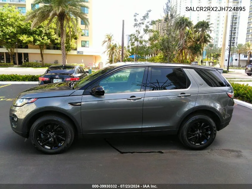 2018 Land Rover Discovery Sport VIN: SALCR2RX2JH724895 Lot: 39930332