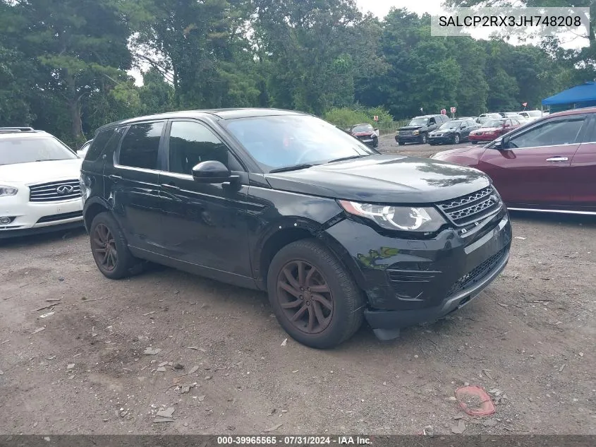 SALCP2RX3JH748208 2018 Land Rover Discovery Sport Se