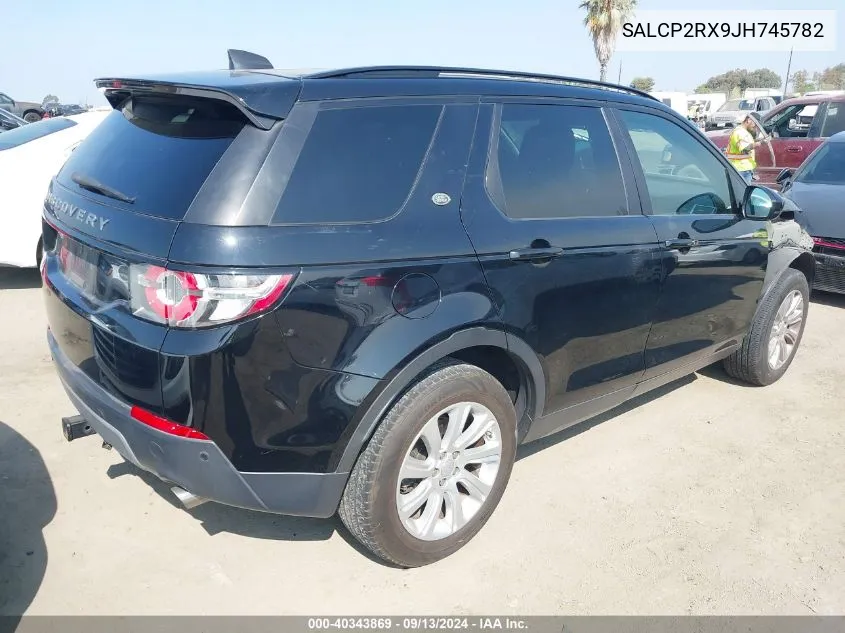 2018 Land Rover Discovery Sport Se VIN: SALCP2RX9JH745782 Lot: 40343869