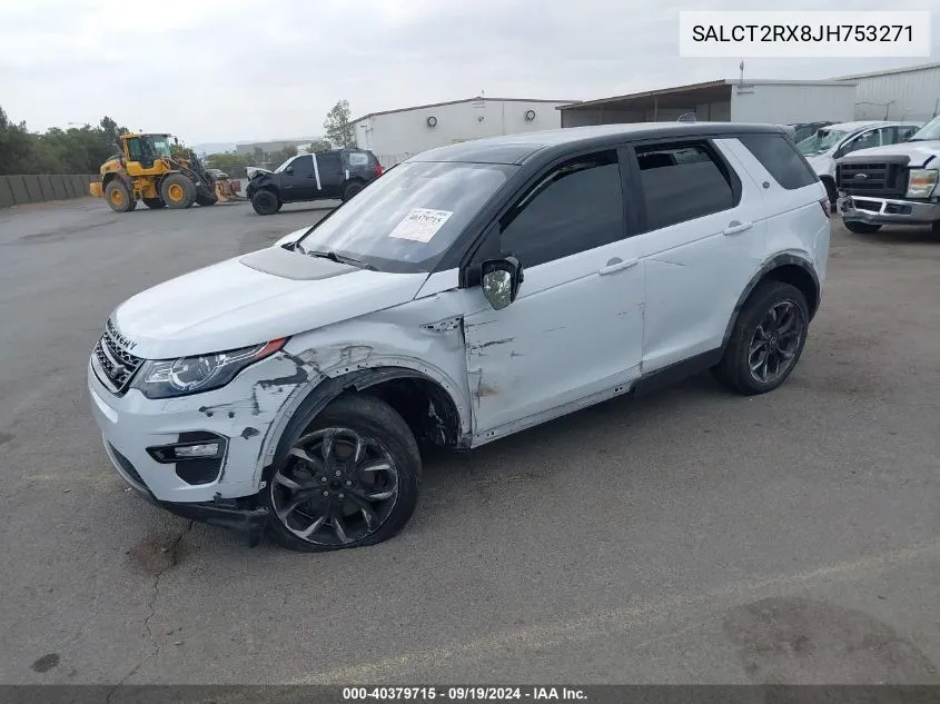 2018 Land Rover Discovery Sport Hse Lux VIN: SALCT2RX8JH753271 Lot: 40379715