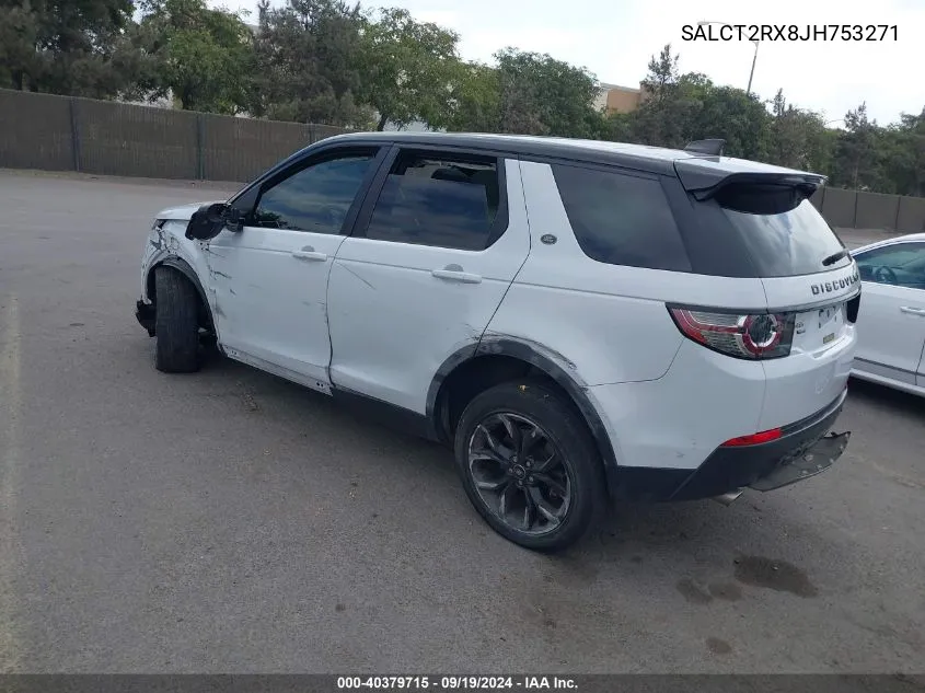 2018 Land Rover Discovery Sport Hse Lux VIN: SALCT2RX8JH753271 Lot: 40379715