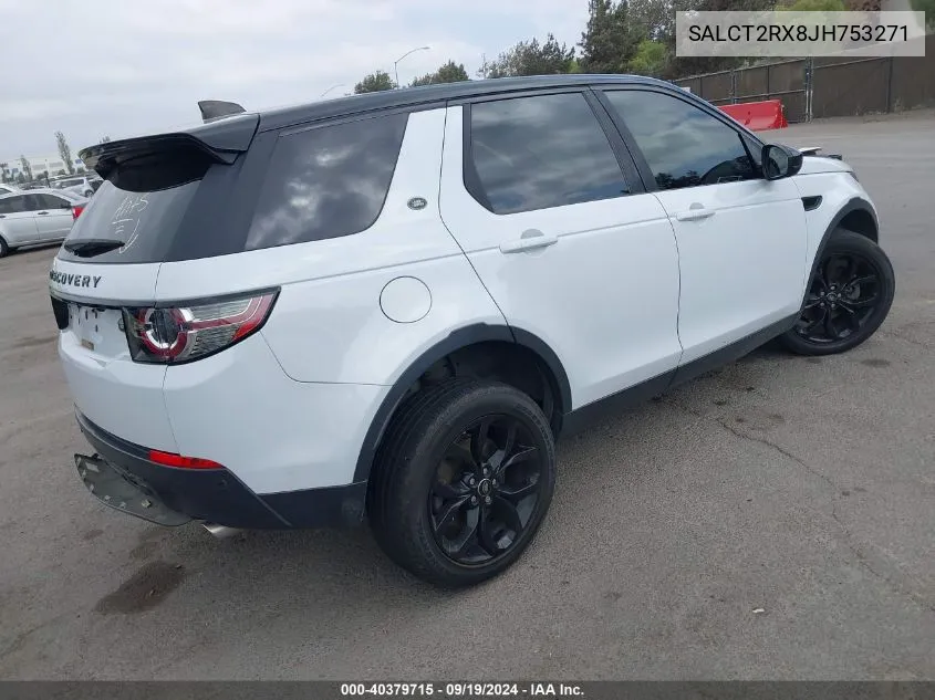 2018 Land Rover Discovery Sport Hse Lux VIN: SALCT2RX8JH753271 Lot: 40379715