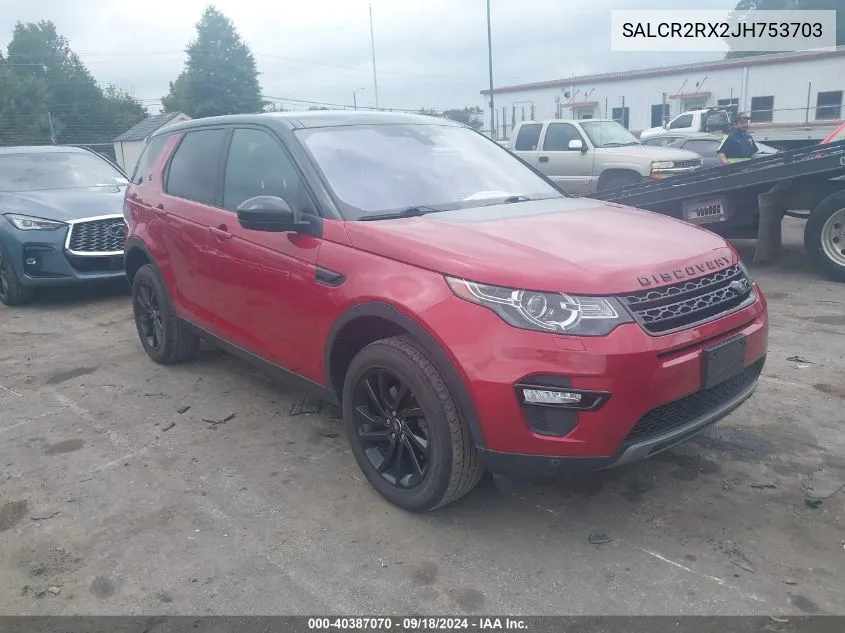 SALCR2RX2JH753703 2018 Land Rover Discovery Sport Hse