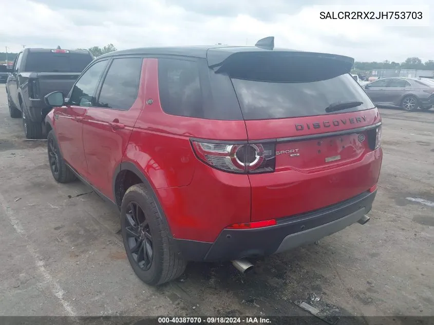 SALCR2RX2JH753703 2018 Land Rover Discovery Sport Hse