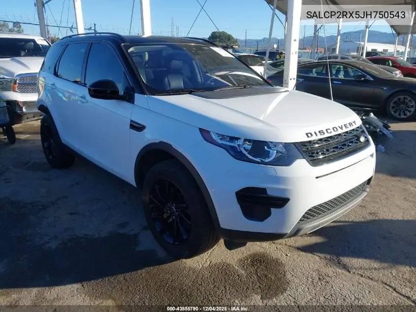 SALCP2RX5JH750543 2018 Land Rover Discovery Sport Se
