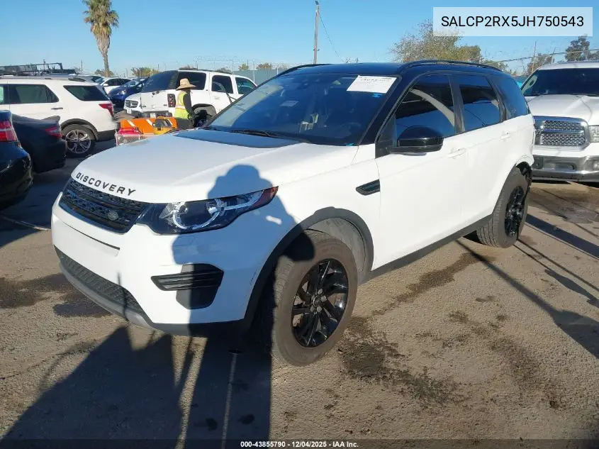 SALCP2RX5JH750543 2018 Land Rover Discovery Sport Se