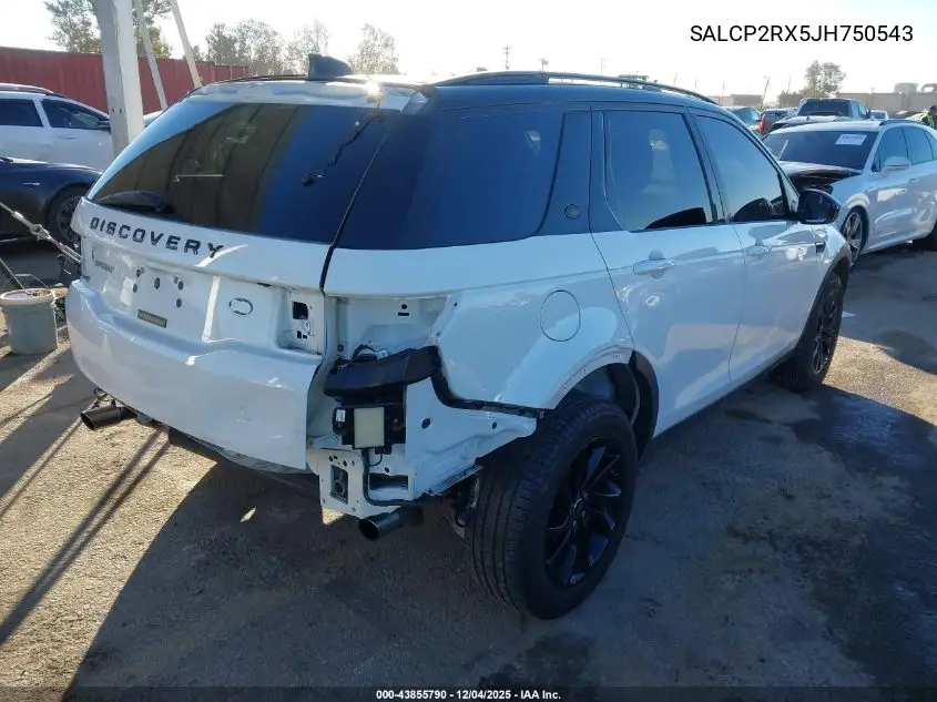SALCP2RX5JH750543 2018 Land Rover Discovery Sport Se