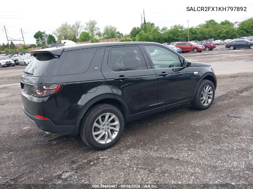 SALCR2FX1KH797892 2019 Land Rover Discovery Sport Hse/Landmark Edition