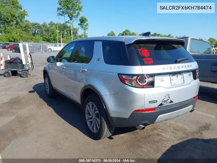 SALCR2FX6KH784474 2019 Land Rover Discovery Sport Hse/Landmark Edition