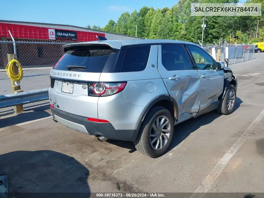 SALCR2FX6KH784474 2019 Land Rover Discovery Sport Hse/Landmark Edition