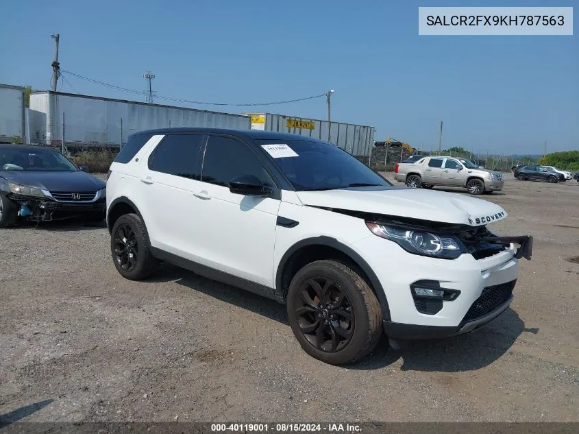 SALCR2FX9KH787563 2019 Land Rover Discovery Sport Hse/Landmark Edition