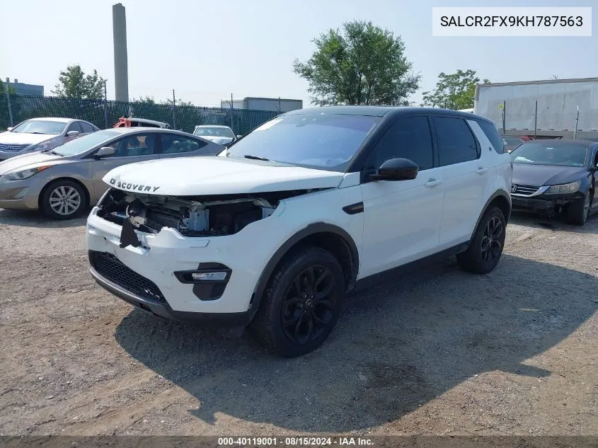 SALCR2FX9KH787563 2019 Land Rover Discovery Sport Hse/Landmark Edition