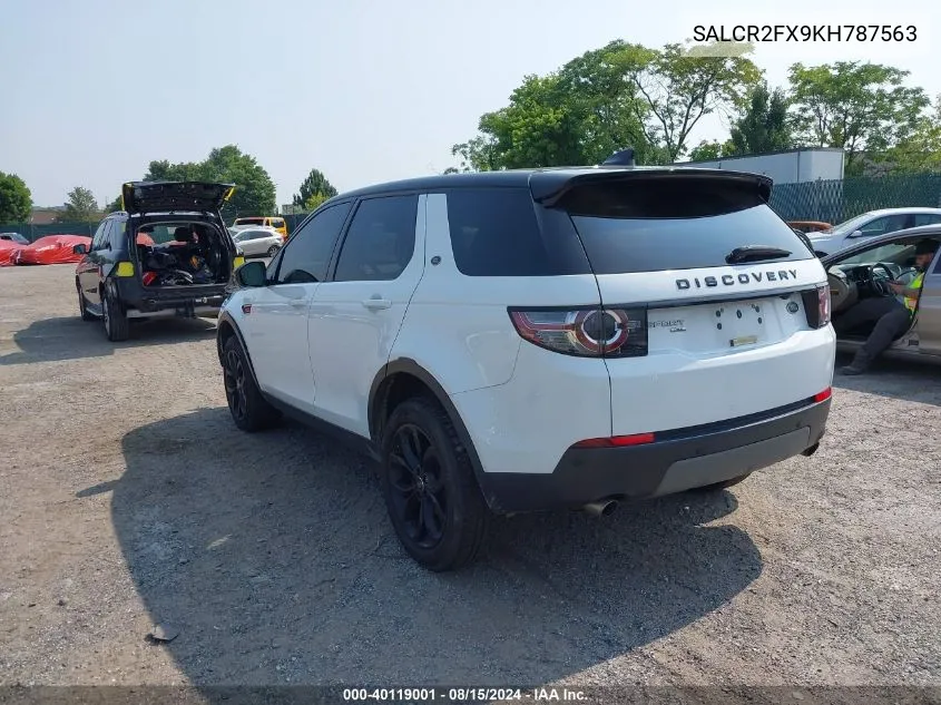 SALCR2FX9KH787563 2019 Land Rover Discovery Sport Hse/Landmark Edition