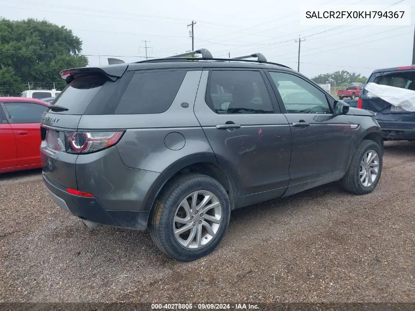 SALCR2FX0KH794367 2019 Land Rover Discovery Sport Hse/Landmark Edition