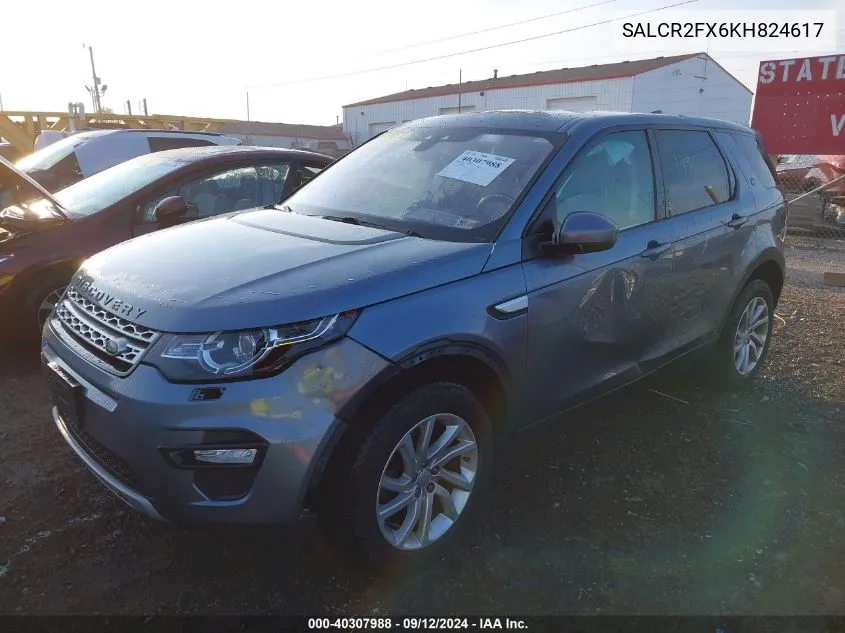 2019 Land Rover Discovery Sport Hse/Landmark Edition VIN: SALCR2FX6KH824617 Lot: 40307988